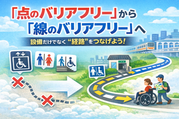 「点のバリアフリー」から「線のバリアフリー」へ
