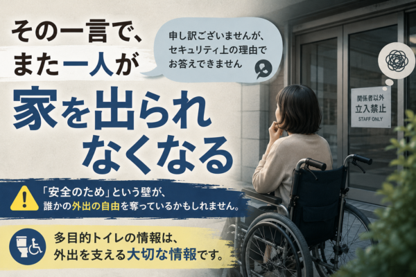 その一言で、また一人が家を出られなくなる